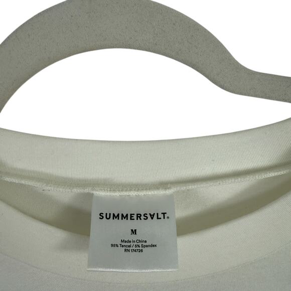 Summersalt The Shield Black White Colorblock Long Sleeve Shirt Womens Medium - Picture 3 of 5